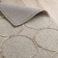 Industville Alva Hand Tufted Wool & Viscose Rug - Brown | Size: 120 cm x 180 cm