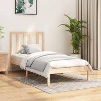 Berkfield Home Bed Frame Solid Wood Pine 90x190 cm Single in Brown