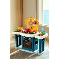 Living and Home Pretend Kitchen Playset with Sounds, Light and Play Food