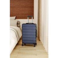 Living and Home Hardshell Rolling Luggage Trolley Travel Case, 20" Blue