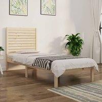 Berkfield Home Bed Frame Solid Wood 90x190 cm Single in Brown