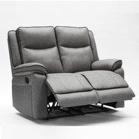 FURNITURE ONE Manual Recliners Sofa, Recliner Loveseat with Adjustable Backrest & Footrest - Grey | Size: 2 Seater
