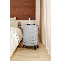 Living and Home Rolling Hardshell Luggage Travel Suitcase, 20" Grey