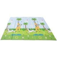 Teamson Kids Fantasy Fields Large Baby Crawling Mat Play Mat Soft Foam in Blue