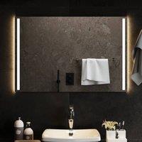 Berkfield Home LED Bathroom Mirror 90x60 cm in Clear