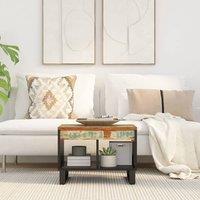 Berkfield Home Coffee Table 55x50x40 cm Solid Wood Reclaimed | Size: 55 x 50 x 40 cm