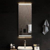 Berkfield Home LED Bathroom Mirror 40x100 cm in Clear