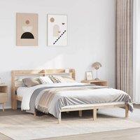Berkfield Home Bed Frame without Mattress 120x190 cm Small Double Solid Wood Pine in Brown