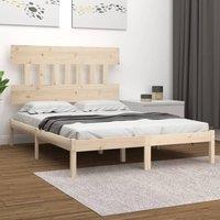 Berkfield Home Bed Frame Solid Wood 120x190 cm Small Double in Brown