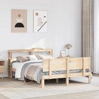 Berkfield Home Bed Frame with Headboard without Mattress 140x200 cm in Brown