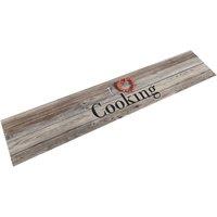 Berkfield Home Kitchen Rug Washable Cooking Grey 60x300 cm Velvet