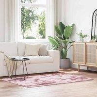 Berkfield Home Shaggy Rug High Pile NAVARRA Dusty Pink 120x170 cm Polyester | Size: Medium