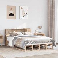 Berkfield Home Bookcase Bed without Mattress 160x200 cm Solid Wood in White