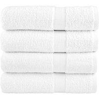 Berkfield Home Premium Shower Towels SOLUND 4pcs White 70x140cm 600gsm