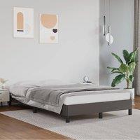 Berkfield Home Bed Frame without Mattress Grey 120x190 cm Small Double Faux Leather
