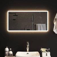 Berkfield Home LED Bathroom Mirror 40x80 cm in Clear