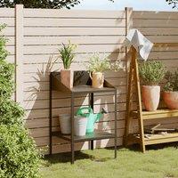 Berkfield Home Plant Stand Anthracite 56.5x54.5x100 cm Galvanised Steel