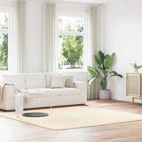 Berkfield Home Shaggy Rug High Pile NAVARRA Cream 240x240 cm Polyester | Size: Medium