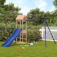 Berkfield Home Outdoor Playset Solid Wood Douglas in Brown