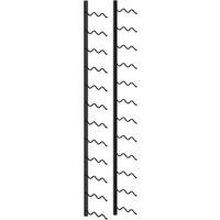 Berkfield Home Wall-mounted Wine Rack for 24 Bottles Black Iron