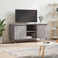 Berkfield Home TV Cabinet Grey Sonoma 104x35x50 cm Engineered Wood | Size: 104 x 35 x 50 cm