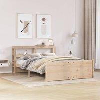 Berkfield Home Bed Frame with Headboard without Mattress 140x200 cm in Brown