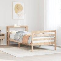 Berkfield Home Bed Frame with Headboard without Mattress 100x200 cm in Brown
