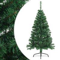 Berkfield Home Artificial Half Christmas Tree with Stand Green 150 cm PVC