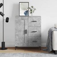 Berkfield Home Sideboard Concrete Grey 69.5x34x90 cm Engineered Wood