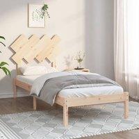 Berkfield Home Bed Frame 90x200 cm Solid Wood in Brown