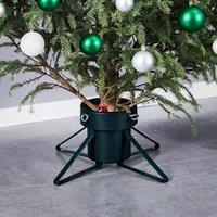 Berkfield Home Christmas Tree Stand Black 46x46x19 cm | Size: 46 x 46 x 19 cm