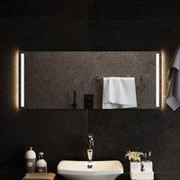 Berkfield Home LED Bathroom Mirror 100x40 cm in Clear