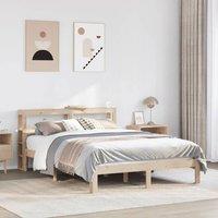 Berkfield Home Bed Frame with Headboard without Mattress 140x190 cm in Brown