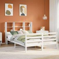 Berkfield Home Bookcase Bed without Mattress White 160x200 cm Solid Wood Pine