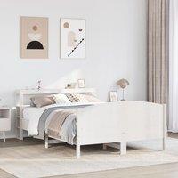 Berkfield Home Bed Frame without Mattress White 140x200 cm Solid Wood Pine