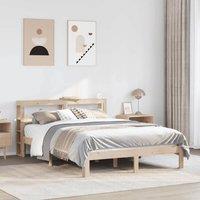 Berkfield Home Bed Frame with Headboard without Mattress 140x200 cm in Brown
