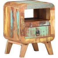 Berkfield Home Bedside Cabinet 30x30x41 cm Solid Reclaimed Wood | Size: 30 x 30 x 41 cm