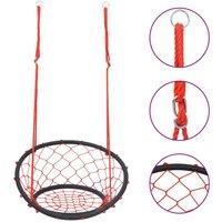 Berkfield Home Web Swing Chair 60 cm in Red