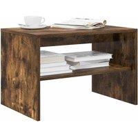 Berkfield Home TV Cabinet Smoked Oak 60x40x40 cm Engineered Wood in Brown | Size: 60 x 40 x 40 cm