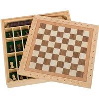 Goki Wooden 3 Game Compendium in Brown | Size: 1 Pack
