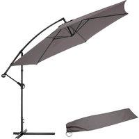 tectake Parasol Ciccio in Grey | Size: Large