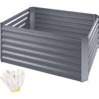 tectake Raised Bed Salvia in Silver