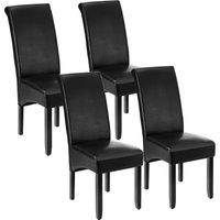 tectake Dining Chair Set Of 4 - Black | Size: 4 Pack