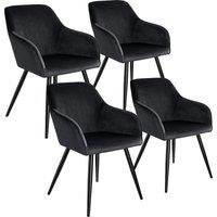 tectake Dining Chair Marilyn Per Piece - Black | Size: 1 Pack