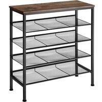 tectake Shoe Rack Bournemouth in Dark Brown