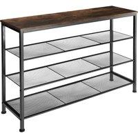 tectake Shoe Rack Portsmouth in Dark Brown
