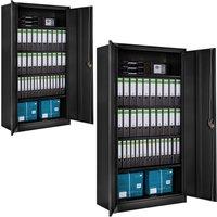 tectake Filing Cabinet in Black