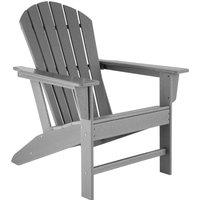 tectake Garden Chair Joan in Light Grey | Size: 1 Seater