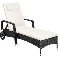 tectake Sun Lounger Caspian | Size: 1 Seater