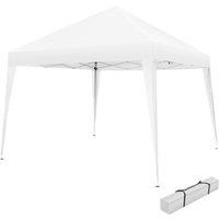 tectake Gazebo Linosa - 3 x 3 m, foldable, water-resistant, UV protection in White | Size: Large